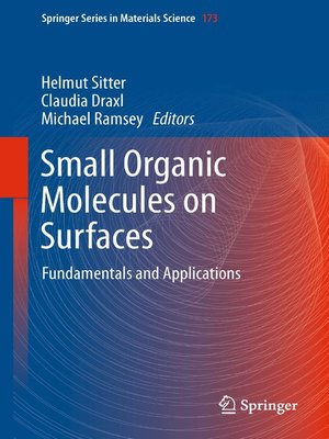 cover image of Small Organic Molecules on Surfaces